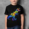 Kids Boys' T Shirt Short Sleeve Dinosaur Graphic Animal Black Children Tops Summer Active Cool Cute School Daily