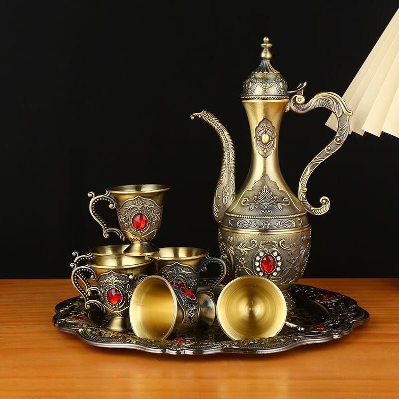 LISM Bronze Shell Design Sake Cup Set