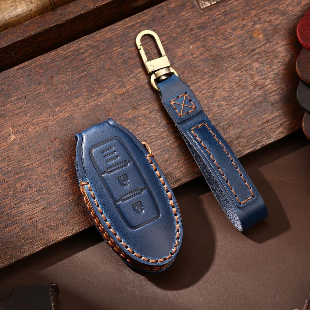 2020 New Car Key Bag Is Suitable for Nissan Xuanyi Teana Qijun Tiida Handmade Leather Key Bag