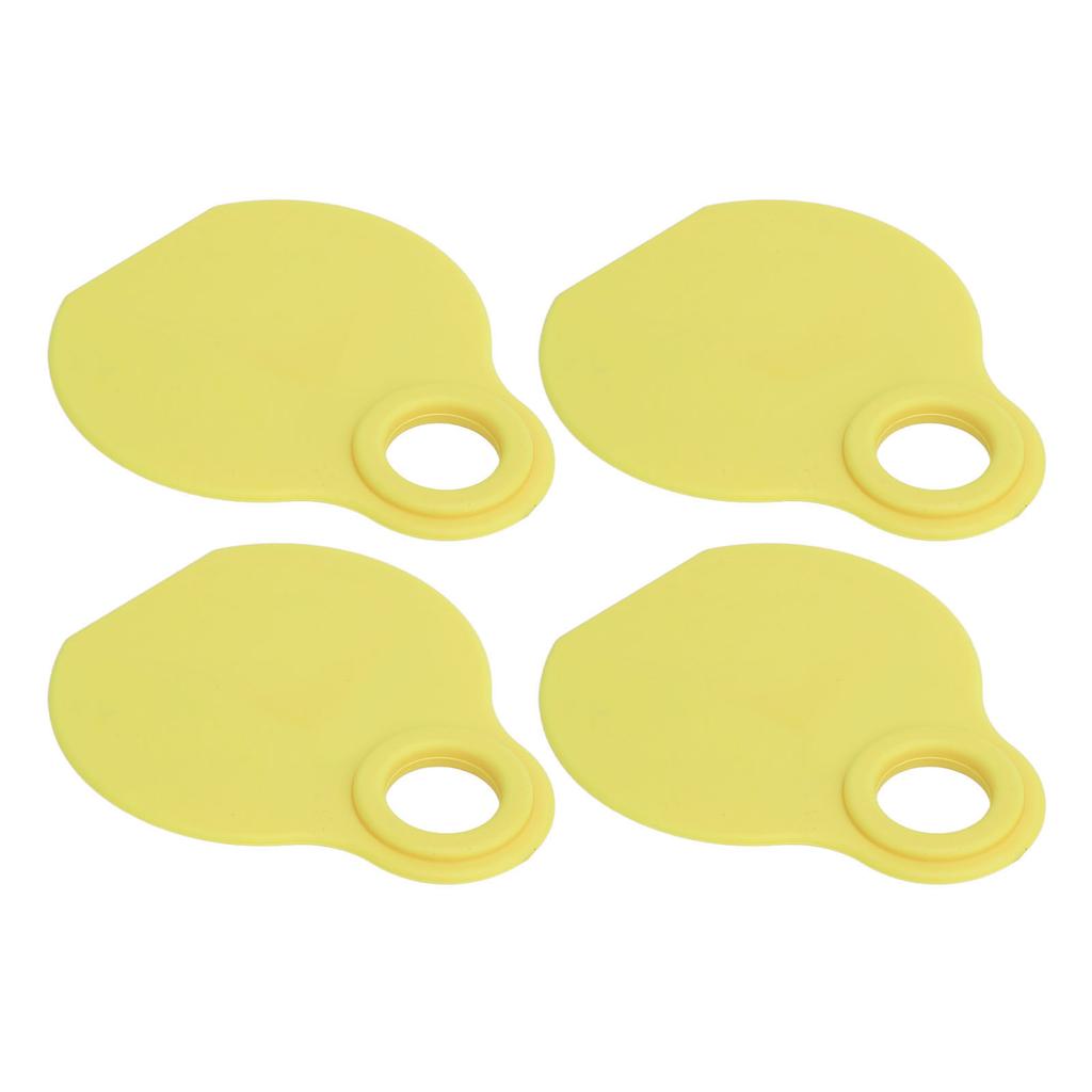 50pcs Livestock Neck Tags TPU High Durability Flexibility QR Code Blank ID Tag for Cattle Ranch Management