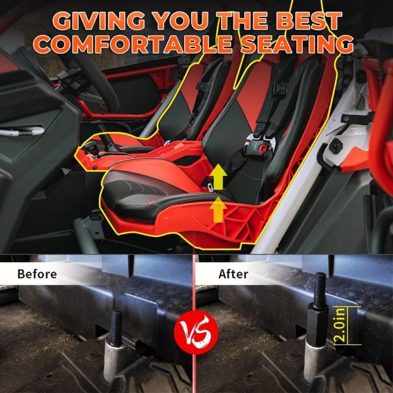 Sitzhöhersteller Schrauben Kompatibel Für Can Am MaverickX3 Erhöhende Befestigungsschrauben UTV Offroads Motorräder Reparatur Zubehör