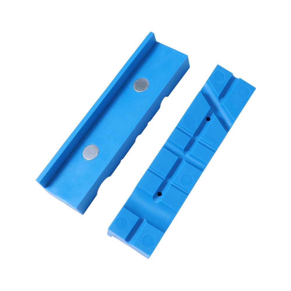 Blaue Gummischutzleiste für Schraubstock 4/5/6 Zoll Gummi-Schraubstockschutz Schutzbacken für Schraubstock Handwerkzeuge