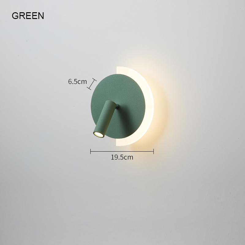 Modern wall lamp bedroom bedside switch 110Vroom hotel lighting Scorce indoor living room corridor rotating wall lamp decoration