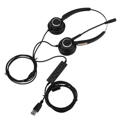 Kommunikations-USB-Headset, Computer-PC-Headsets, leichte kabelgebundene Gaming-Kopfhörer mit geräuschunterdrückendem HD-Mikrofon
