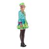 Women Alice In Wonderland Mad Hatter Halloween Costume Adult Medieval Mad Tea Party Cosplay with Bowtie Top Hat