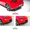 For Volkswagen Golf 7 Standard MK7 GTI GTD 2013-2017 Hatchback Rear Bumper Diffuser Splitter Spoiler with Brake LED Body Kit