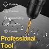 For Stainless Steel Iron Metal Sheet Hole Cutter HSS-Co M35 Cobalt Step Drill Bit 4-12mm Hex Shank Spiral Flute Pagoda Drill Bit