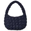 Borsa a Spalla Trapuntata a Scacchi in Poliestere Mini Borsa da Donna Blu Navy 0973537069