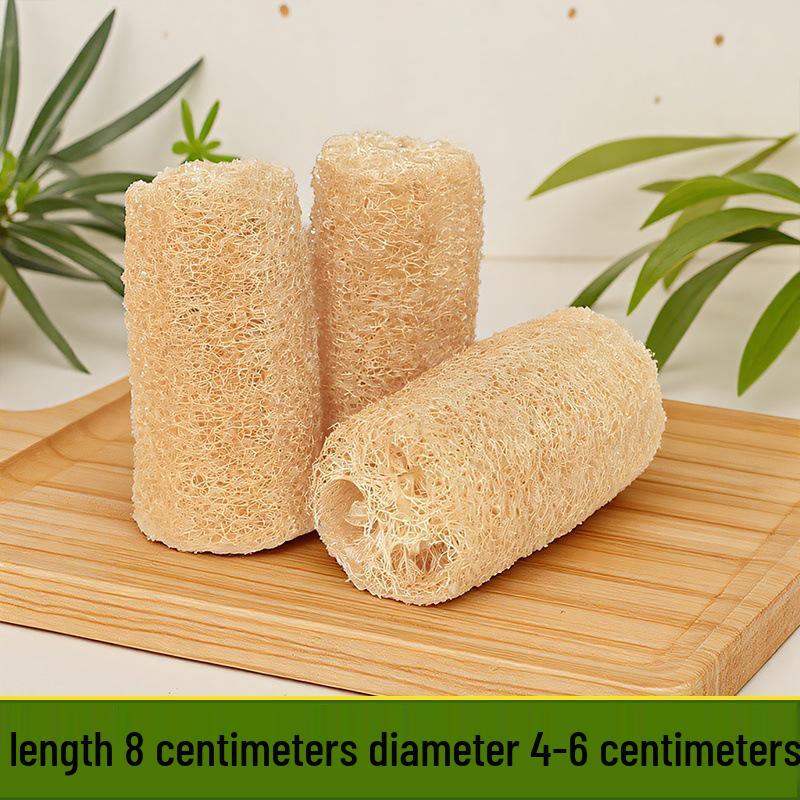 Loofah Dishwashing Brush & Sponge - Non-Stick Oil Remover for Pots and Dishcloths