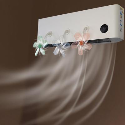 3Pcs Wall Mounted Conditioning Guide Fan Plastic Windmill Suction Cup Air Conditioning Ventilator Adjustable Anti-Direct Blow