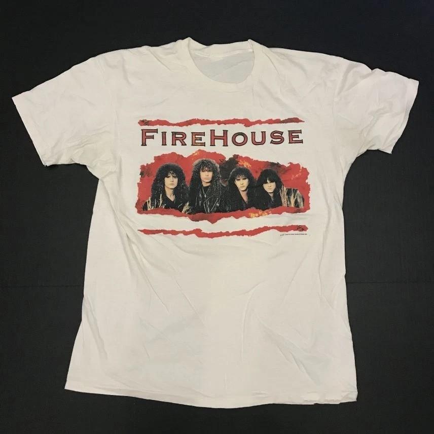 FireHouse Band Members White  Cotton All Size S-5XL BT2022 Unisex T-Shirt S