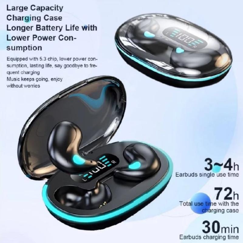 Mini Wireless Bluetooth Earphones With Free Freebie Bt5.3 Sleeping Earbuds Stereo Sport Headset
