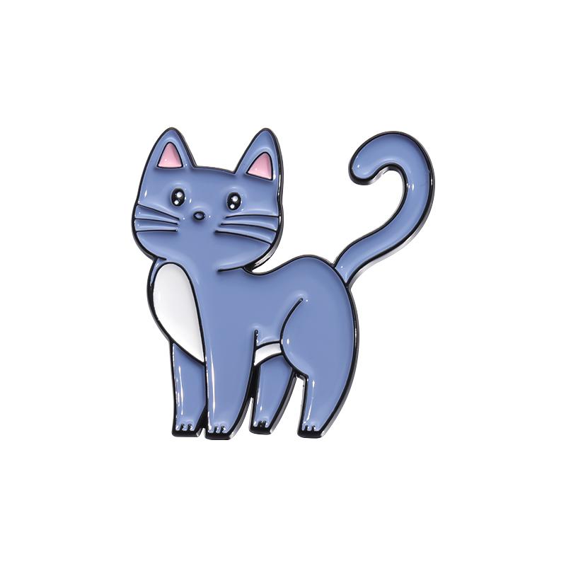 Music Cat Enamel Pins Custom 1989 Cute Guitar Cat Brooches Lapel Badges Cartoon Animal Jewelry Gift for Kids Friends