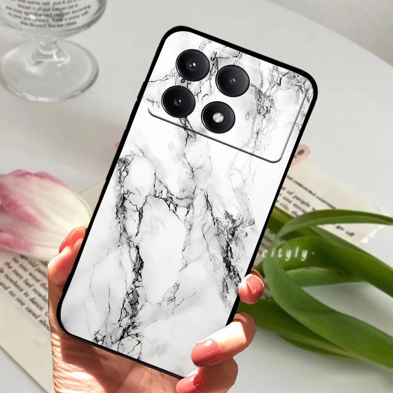 For POCO X6 Pro 5G Case POCOX6 Shockproof Soft TPU Silicone Phone Cover For Xiaomi POCO X6 Pro 5G Capa Cartoon Matte Bumper