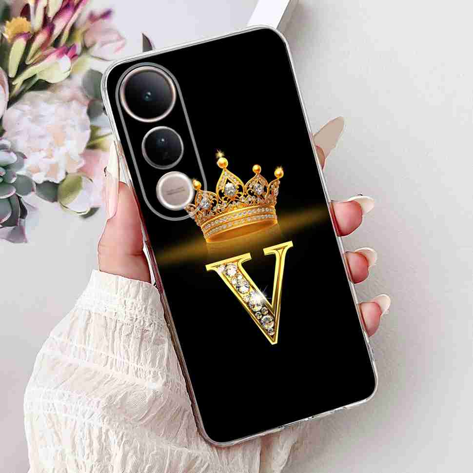 For Vivo V50 Lite 5G Case Luxury 26 Letters Cover Soft Silicone Phone Case For Vivo V50 Lite V50Lite 5G Back Cover Fundas