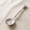 Yousheng Coffee Spoon 4.2 Inch Vintage Carved Coffee Spoon with Deep Bowl Head for Sugar Honey Jam Stirring Hot Coffee Tea Dessert Cake Ice Cream
