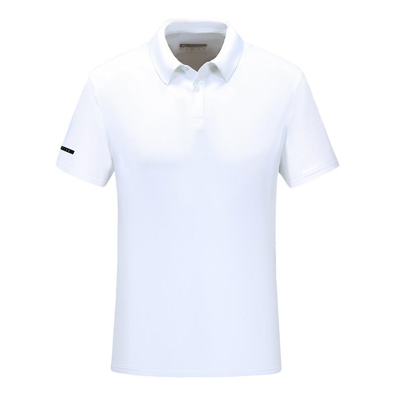 Summer Short-sleeved Lapel Sports PO Shirt Ice Feeling Men's and Women's T-shirt Enterprise Group Work Clothes Printing Logo