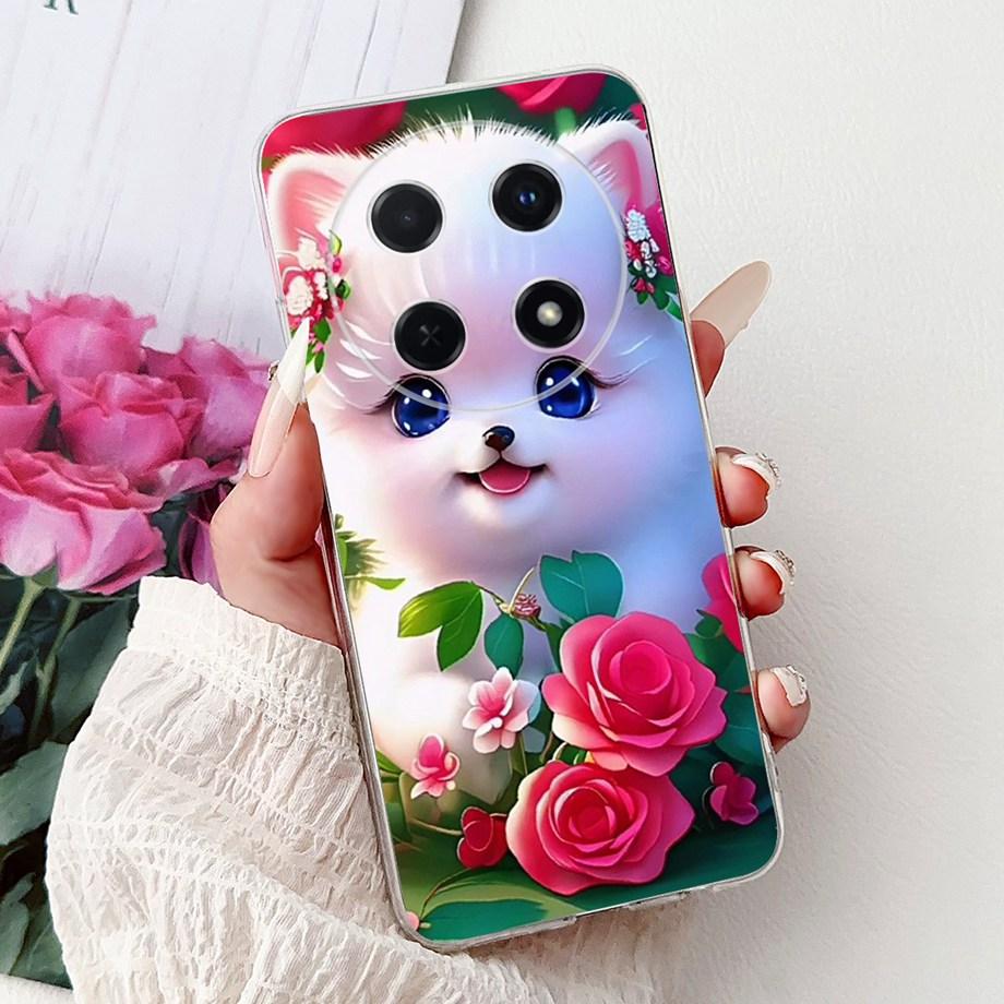 For Huawei Nova 13i / Nova 12i 4G Back Cover Girly Fashion Flower Butterfly Painting Case Soft TPU Clear Slim Silicone Fundas