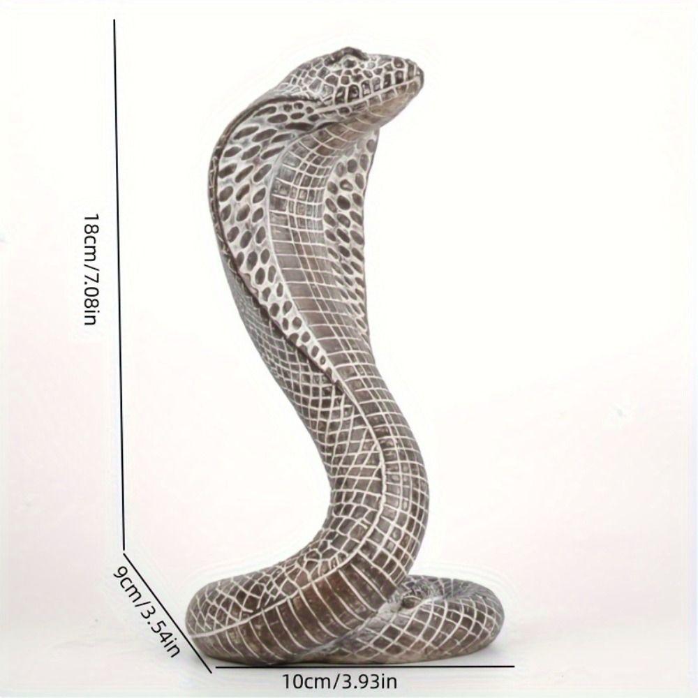 Snake Simulated Cobra Figure Lifelike Animal Simulation Model 3D Cobra Model Toy Christmas