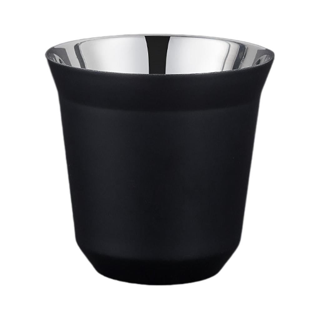 Camping Coffee Mug Water Cup Portable 80ml Capacity Stackable Pint Metal Drinking Glasses for