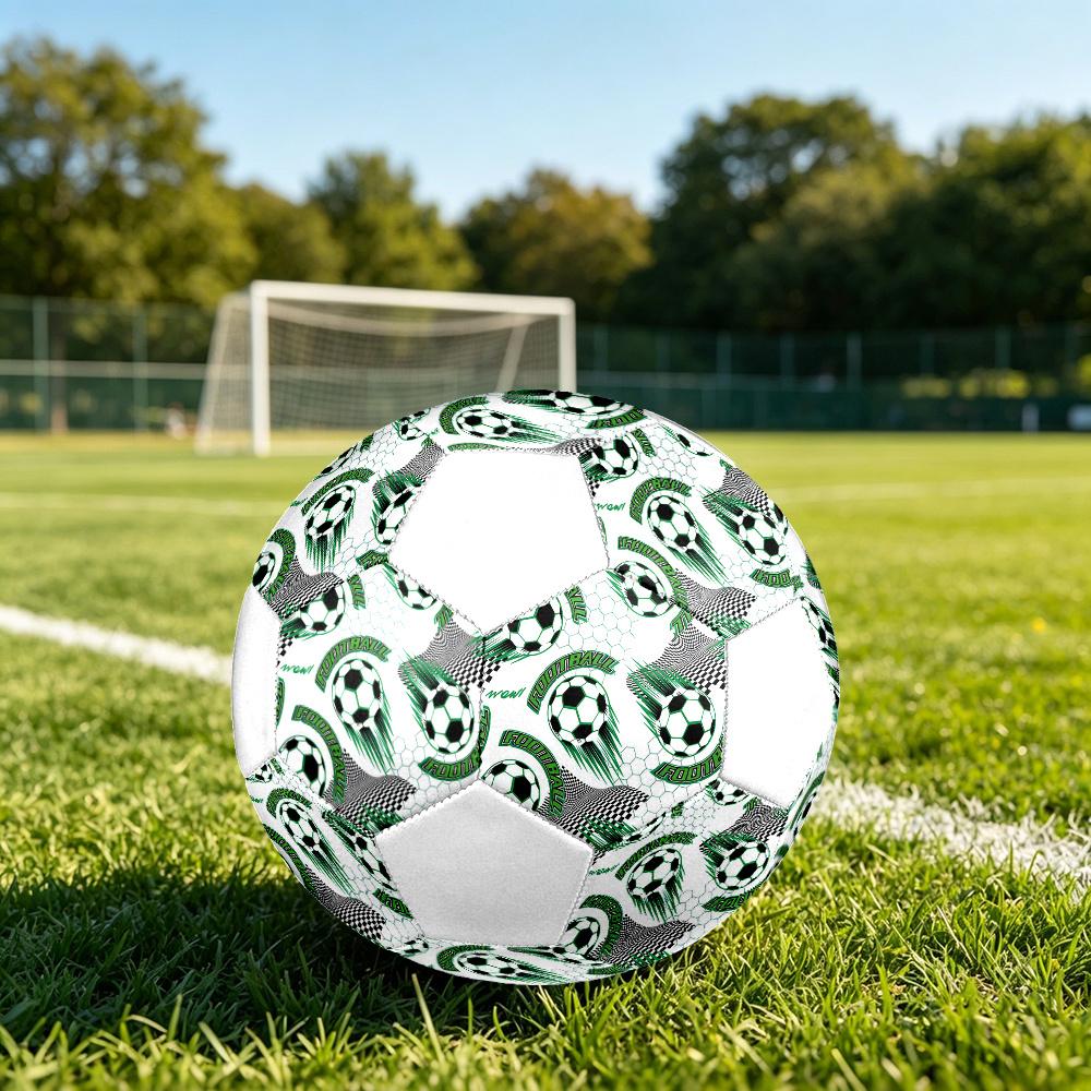 1pc Soccer Ball Soccer Ball Size 5 Football Machine Sewn Indoor/Outdoor Universal Football Q1