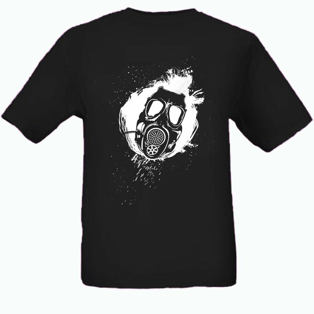 

Футболка унисекс с противогазом Music Dance Rave Edm Jungle Drum And Bass