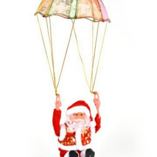 Electric Climbing Santa Music Pendant – Christmas Parachute Ladder Decoration