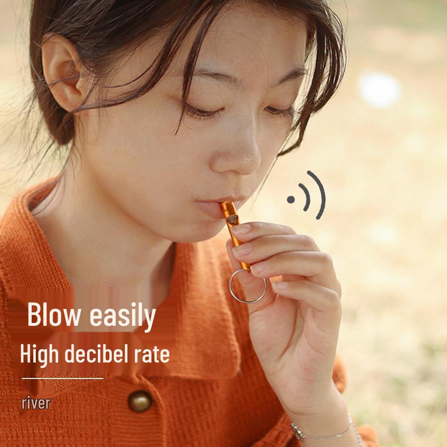 Hochfrequente Multifunktions-Wildnis-Überlebens-Schlüsselanhänger-Pfeife EDC-Werkzeug