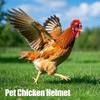 Chicken Helmet for Pets Pet Chicken Parrot Helmet Safety Hat Mini Chicken Costume Accessories for Small Pet Chicken Parakeet