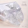 Baotou Sandals for Women Going Out In Summer Versatile Hollow Out Anti Slip Women's Thick Heel Crystal Slippers
