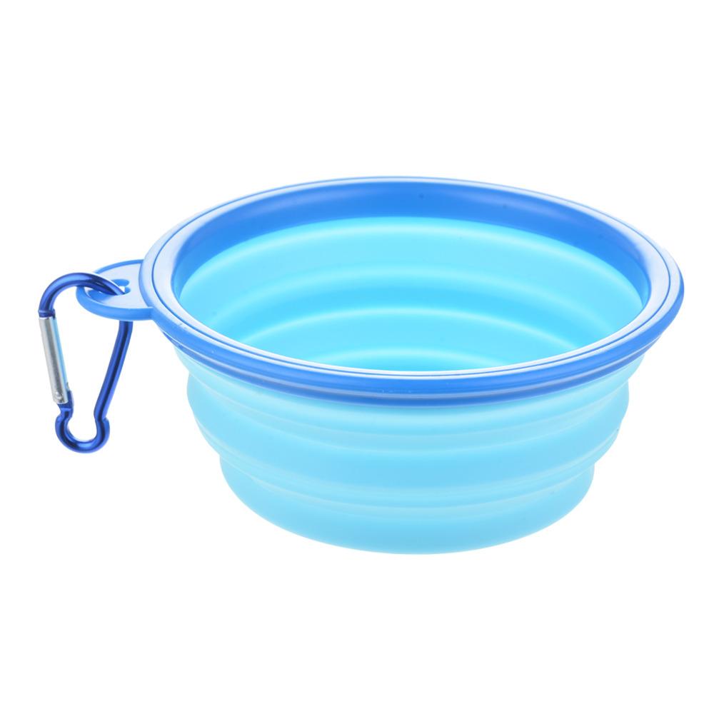 Dog Bowl Portable Folding Pet Bowl Collapsible Silicone Water Bowl for Dog Outdoor Travel Puppy Feeder Dish Food Container