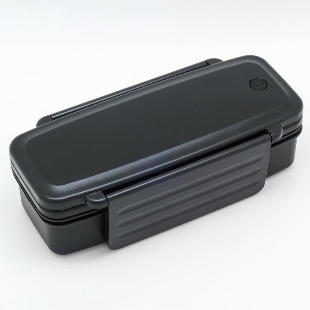 OSK Bento Lunch Box with 860ml MAKURO Made in Dishwasher and Microwave Safe Box, BLW-12H, Two-Tier Dividers, Capacity, MKR, Japan, Antibacterial,