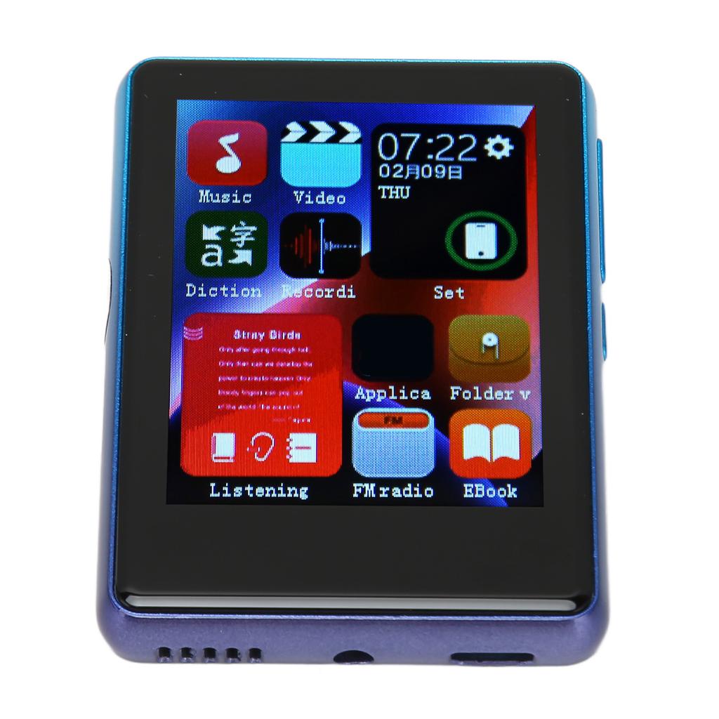 MP3 Player   5.0 Support FM Radio 2.4inch Full   HD Noise Reduction Portable MP3 Music Player
