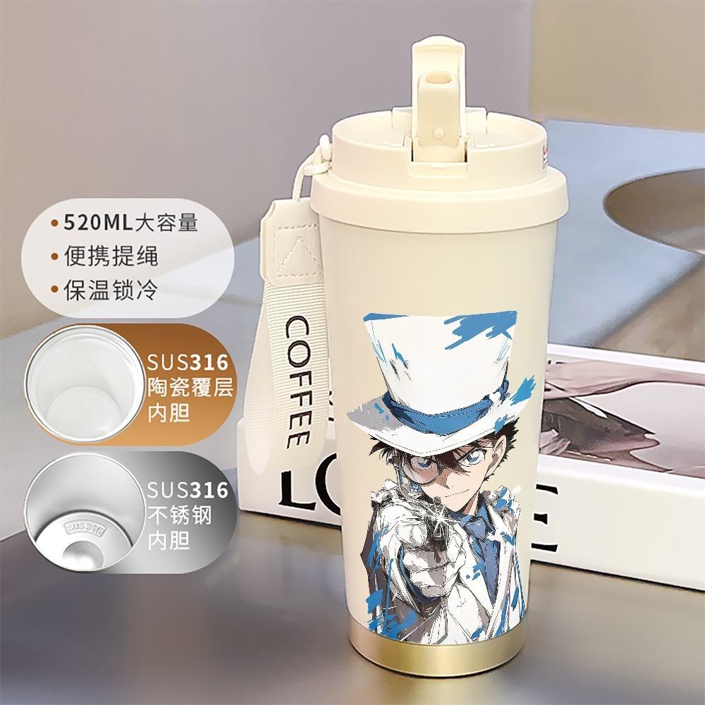 Monster Thief Kidd 111 Stainless Steel Thermos Cup Water Cup Detective Conan Student New Portable Large Capacity
