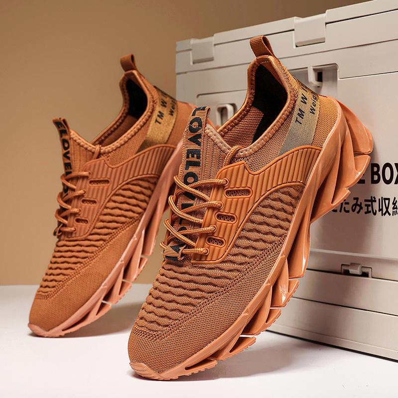 

Fashion 2025 Men s Sports Shoes Retro Brand Designer Blue Ball Shoes Trendy Boys Running Board Green Lace Up Breathable Mesh Shoes 39 коричневый