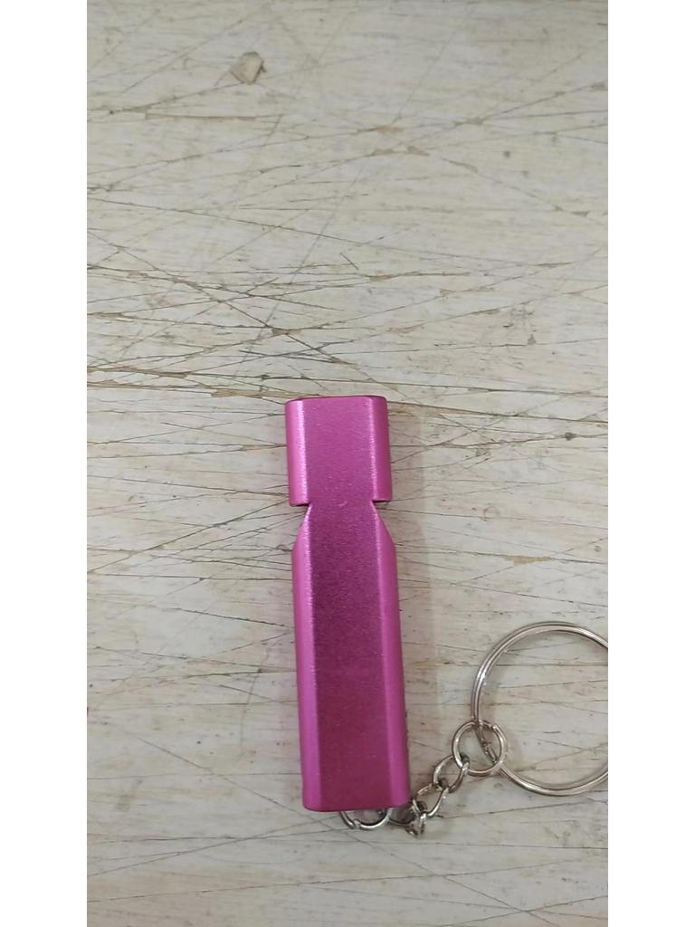 Aluminum Dual-Frequency Survival Whistle - Double Tube Outdoor Lifesaving EDC Tool