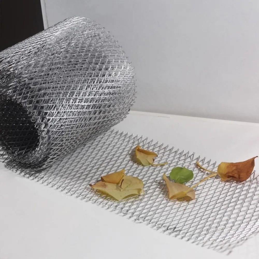 Grid Gutter Guard Filter Randomly Cut Gutter Screen Easy Installation Gutter Mesh Leaf Prevention