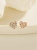 Minimalpiercing 14K Winter Cubic Heart Piercing Earrings