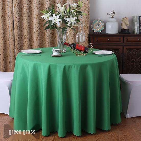 Runde rote Polyester-Tischdecke für Hochzeiten, Essen, Bankette, Hotel- und Restaurantgebrauch