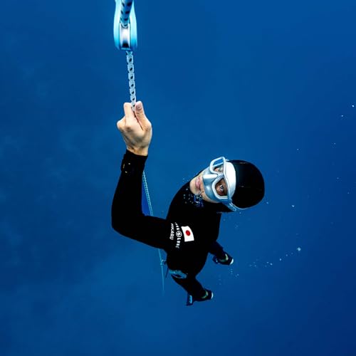 UMMY Streamline Freediving Mask for Freediving, Skin Diving, Snorkeling, and Skin Diving (Matte Silver)