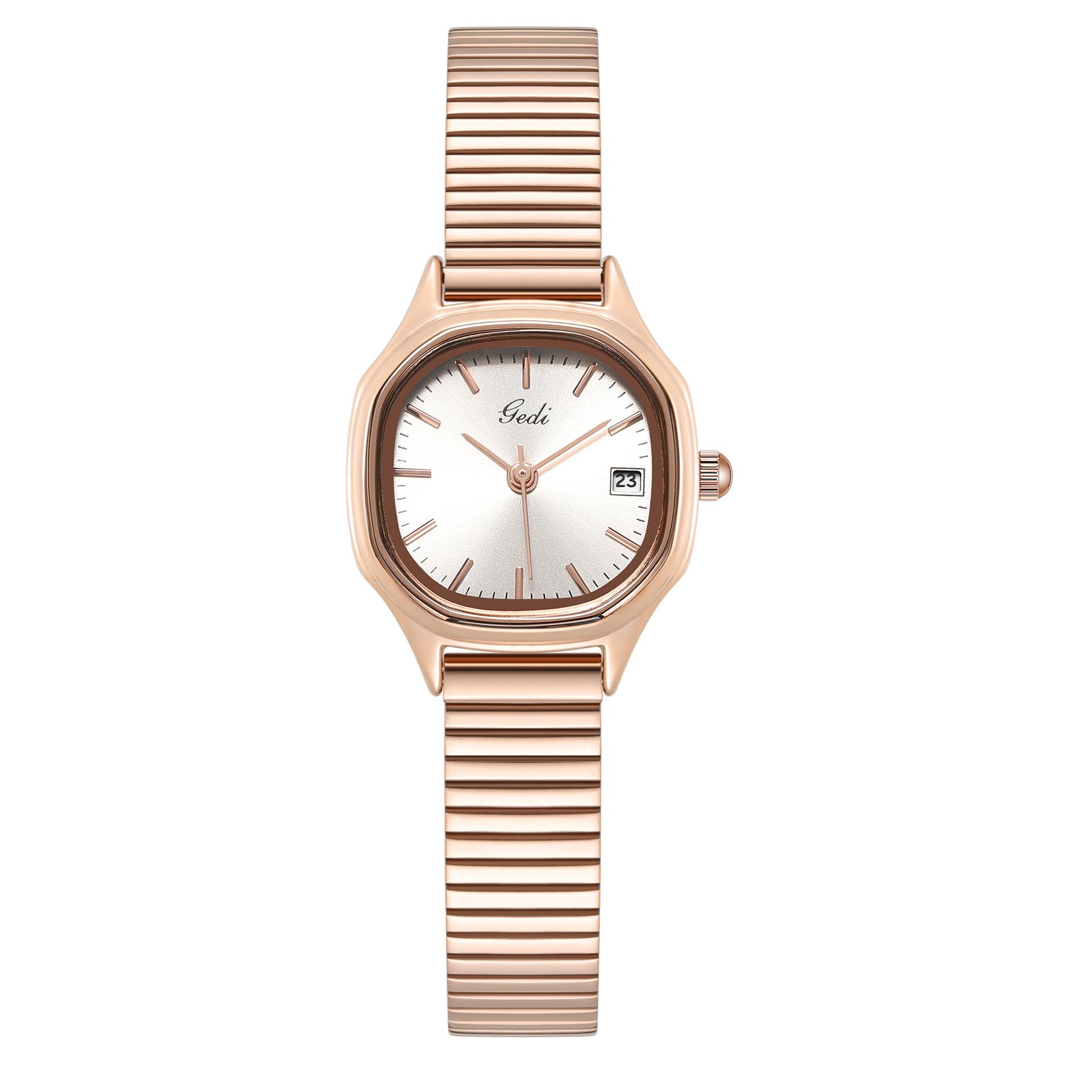 Simple And Exquisite Women S Calendar Creative Arsenal Alloy With Waterproof Quartz Watch