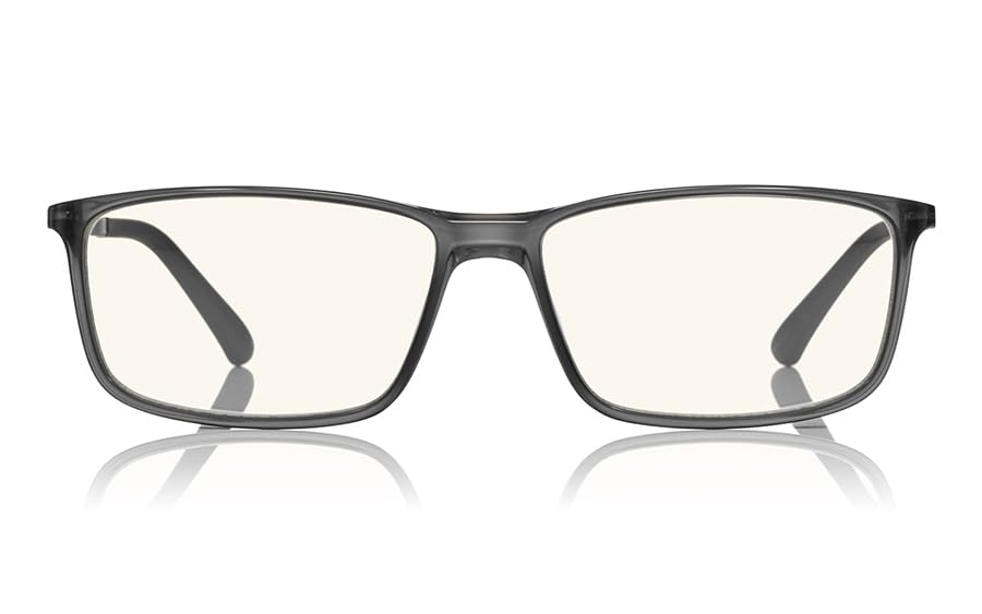 

OWNDAYS Blue Light Blocking for Men and UV Square Perfect for Desk and European Glasses, Non-Prescription, Women, Protection, Lightweight, Design, сірий колір