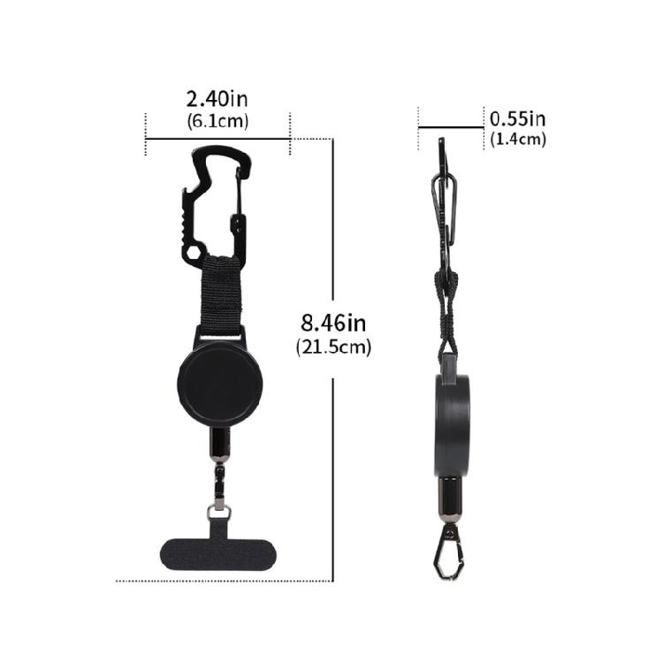 Retractable AntiTheft Mount For Phone Features Extendable Cable Up To 60cm Phone Holder StandFor Outdoors Enthusiasts
