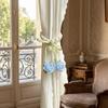 2PCS Decorative Rose Curtain Straps Portable Curtain Binding Curtain Buckle  Living Room