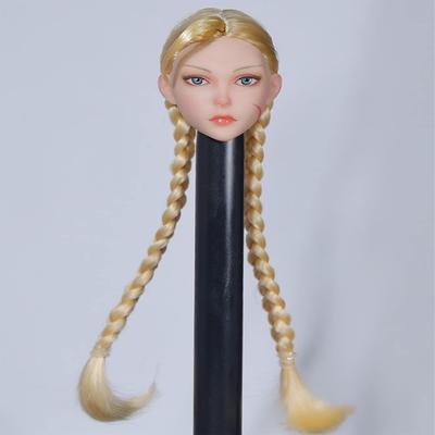 1/6 Scale Female Head Sculpt Game Version Anime Girl Head Carving for 12-inch Action Figure Body Doll