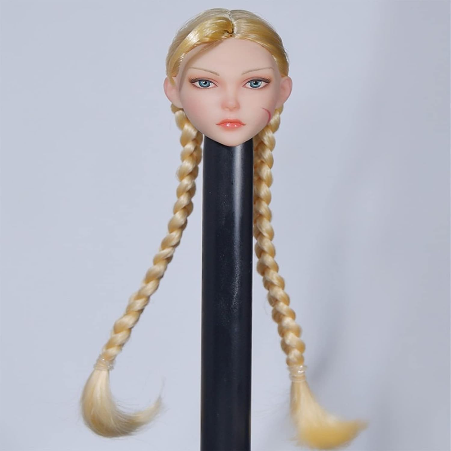 

1/6 Scale Female Head Sculpt Game Version Anime Girl Head Carving for 12-inch Action Figure Body Doll