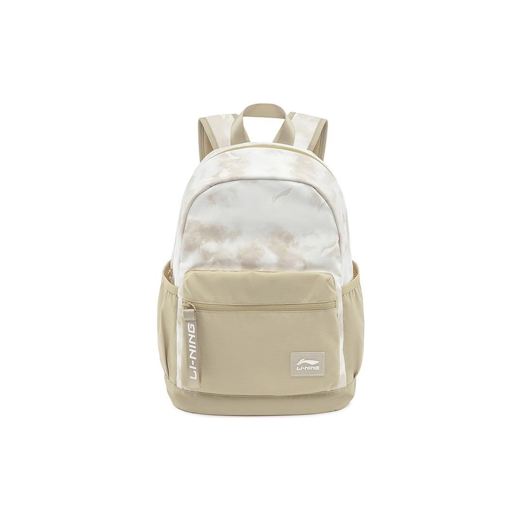 

Li Ning Sports Lifestyle Series Casual Versatile Logo Print Zipper Backpack Unisex Backpack Khaki ABST355-1 One Size