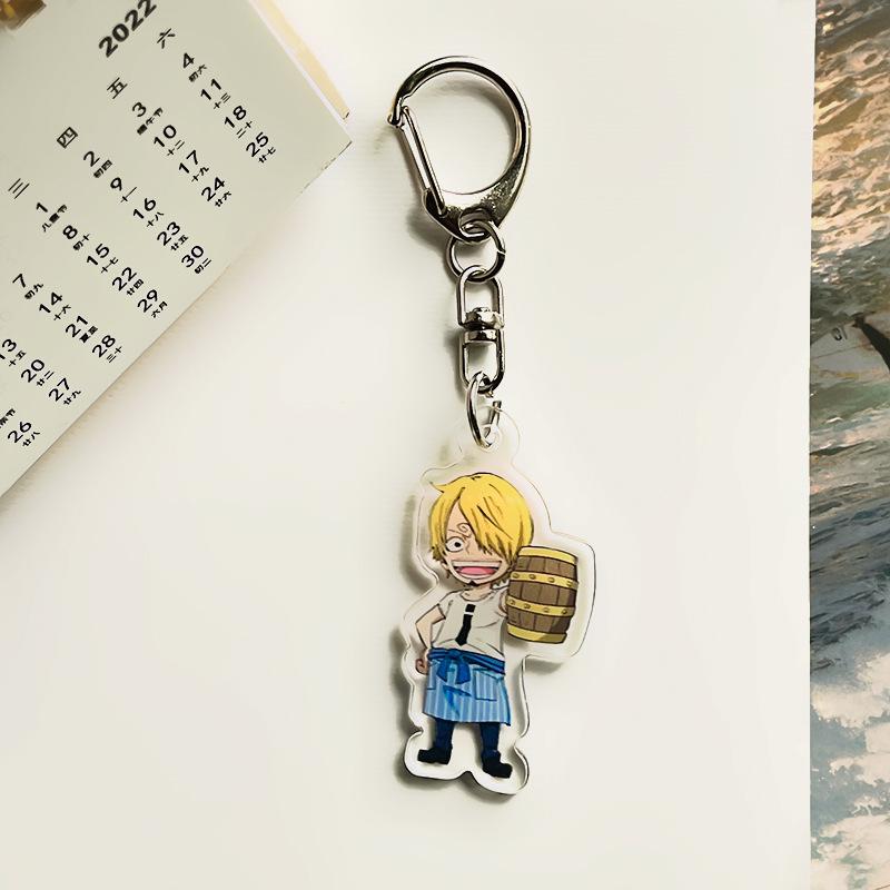 One Piece Peripheral Acrylic Keychain, Anime Luffy, Zoro, Zoro Bag Keychain