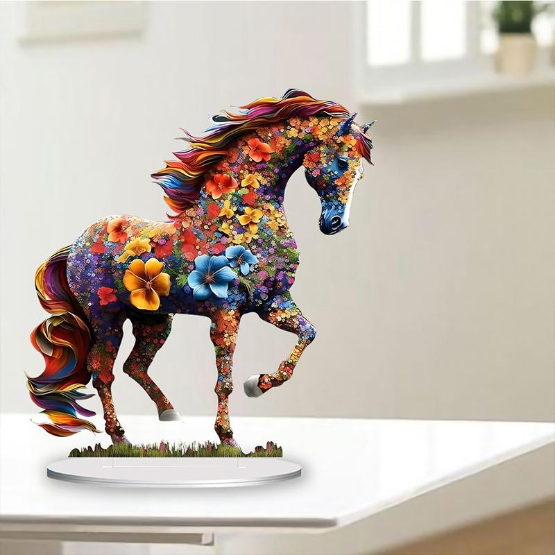 

Креативный дизайн Красочная художественная лошадь Домашнее настольное украшение 1pcs