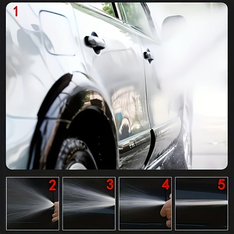 Copper High-Pressure Car Wash Nozzle with Brush Attachment
